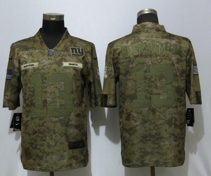 Men New York Giants #13 Beckham jr Nike Camo Salute to Service Limited NFL Jerseys